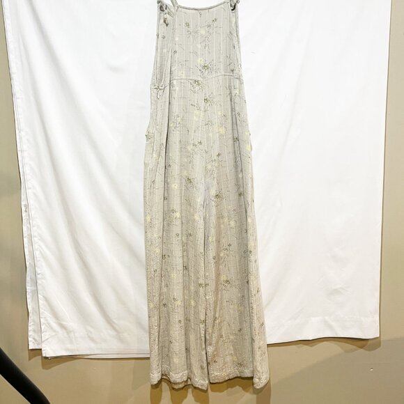 OLLARI By Anthropologie Wide Leg Lightweight Floral Printed Jumpsuit Overalls - Picture 7 of 16